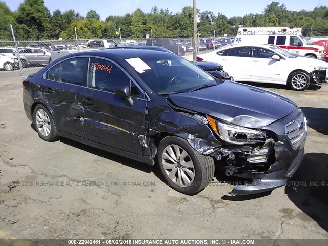 4S3BNAC68F3067372 - 2015 SUBARU LEGACY 2.5I PREMIUM BLUE photo 1