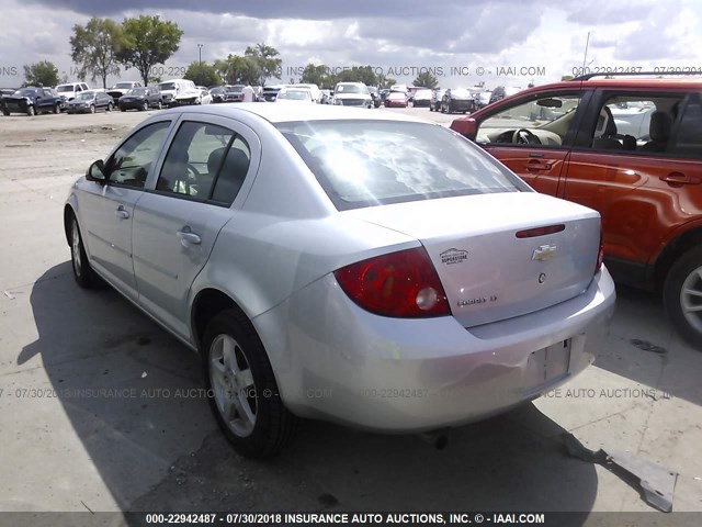 1G1AF5F50A7185462 - 2010 CHEVROLET COBALT 2LT SILVER photo 3