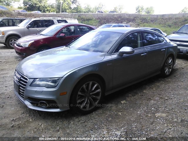 WAU2GAFC5DN080655 - 2013 AUDI A7 PRESTIGE GRAY photo 2