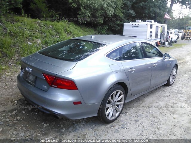 WAU2GAFC5DN080655 - 2013 AUDI A7 PRESTIGE GRAY photo 4