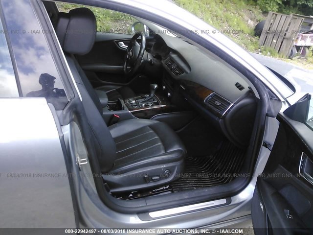 WAU2GAFC5DN080655 - 2013 AUDI A7 PRESTIGE GRAY photo 5