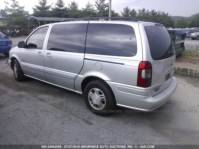 1GNDX13E12D280623 - 2002 CHEVROLET VENTURE LUXURY SILVER photo 3