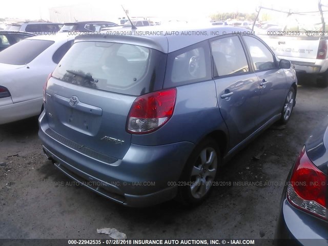 2T1KR32EX4C216698 - 2004 TOYOTA COROLLA MATRIX XR BLUE photo 4