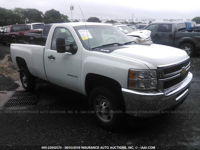 1GC0CVCGXDF200917 - 2013 CHEVROLET SILVERADO C2500 HEAVY DUTY WHITE photo 1