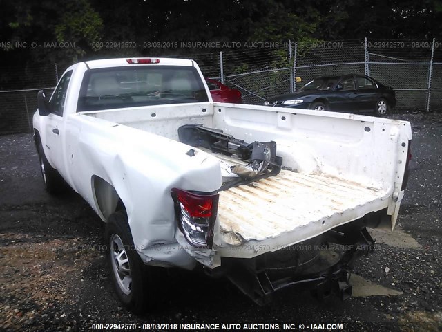 1GC0CVCGXDF200917 - 2013 CHEVROLET SILVERADO C2500 HEAVY DUTY WHITE photo 3