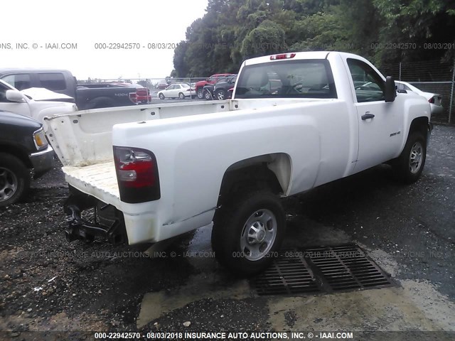 1GC0CVCGXDF200917 - 2013 CHEVROLET SILVERADO C2500 HEAVY DUTY WHITE photo 4