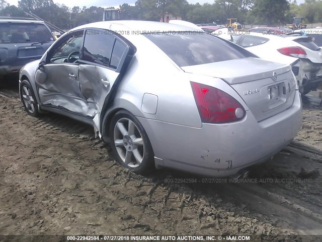 1N4BA41EX4C847240 - 2004 NISSAN MAXIMA SE/SL SILVER photo 3