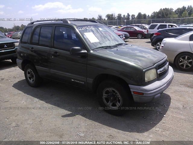 2CNBE13C416945284 - 2001 CHEVROLET TRACKER GREEN photo 1