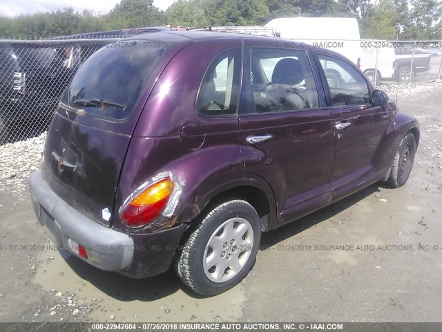 3C4FY48B32T319897 - 2002 CHRYSLER PT CRUISER CLASSIC BURGUNDY photo 4