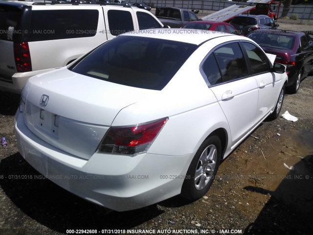 1HGCP26419A073479 - 2009 HONDA ACCORD LXP WHITE photo 4