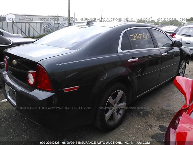 1G1ZC5E05CF200662 - 2012 CHEVROLET MALIBU 1LT BLACK photo 4