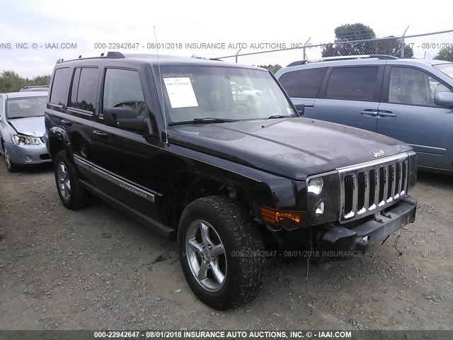 1J8HG58256C366635 - 2006 JEEP COMMANDER LIMITED BLACK photo 1