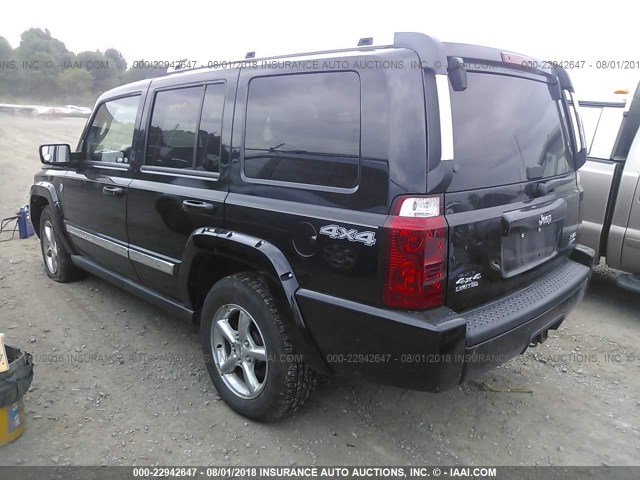 1J8HG58256C366635 - 2006 JEEP COMMANDER LIMITED BLACK photo 3