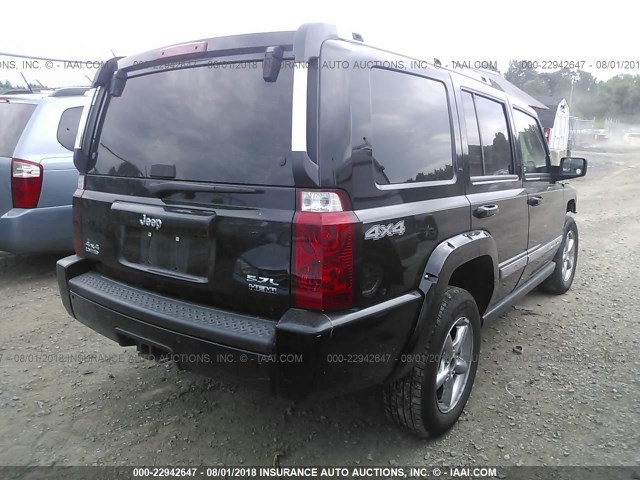 1J8HG58256C366635 - 2006 JEEP COMMANDER LIMITED BLACK photo 4