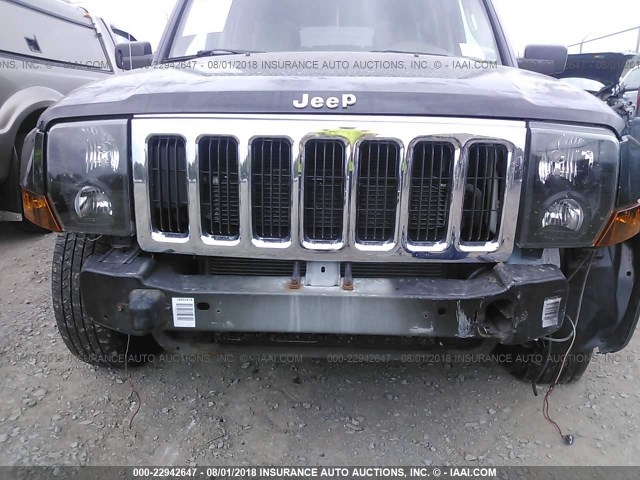 1J8HG58256C366635 - 2006 JEEP COMMANDER LIMITED BLACK photo 6