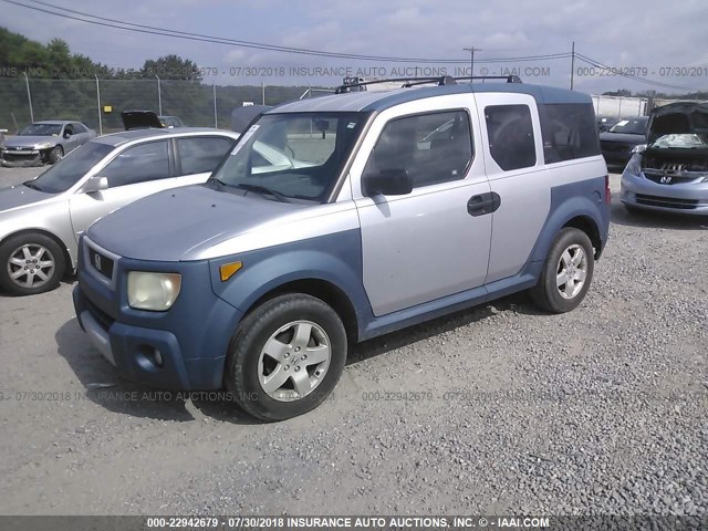 5J6YH28645L000650 - 2005 HONDA ELEMENT EX SILVER photo 2