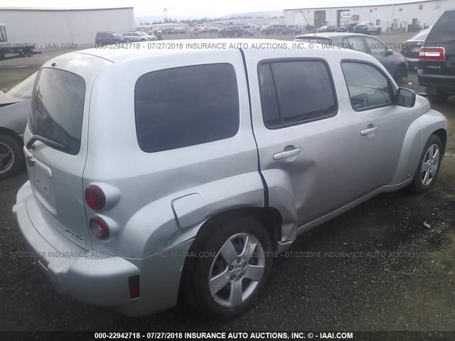 3GNCA13B49S633255 - 2009 CHEVROLET HHR LS ვერცხლისფერი ფოტო 4