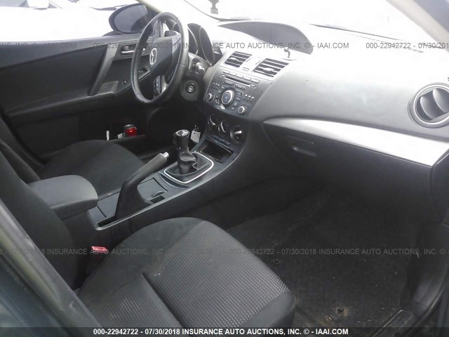 JM1BL1V75C1597169 - 2012 MAZDA 3 I BLACK photo 5