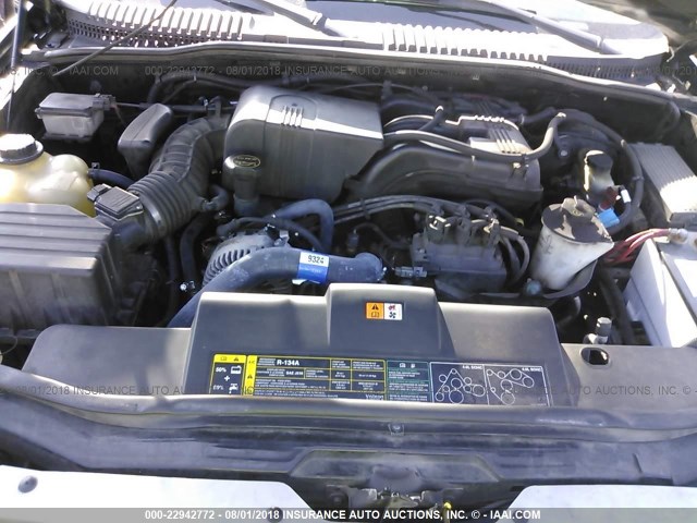 1FMDU75E32ZB95461 - 2002 FORD EXPLORER LIMITED 黑色 照片 10