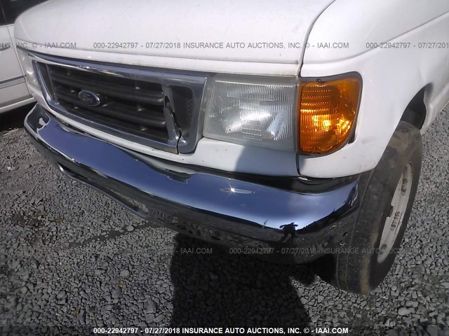 1FBSS31L57DB06402 - 2007 FORD ECONOLINE E350 SUPER DUTY WAGON WHITE photo 6