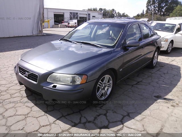 YV1RS592262526320 - 2006 VOLVO S60 2.5T GRAY photo 2