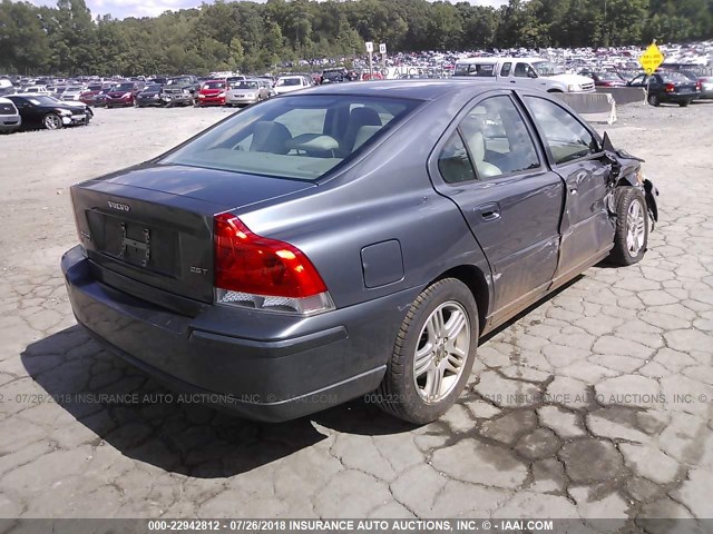 YV1RS592262526320 - 2006 VOLVO S60 2.5T GRAY photo 4