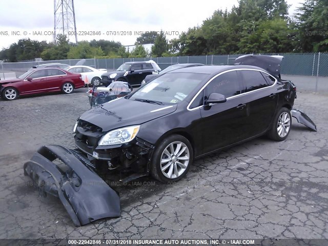 1G4PR5SKXF4106212 - 2015 BUICK VERANO CONVENIENCE BLACK photo 2