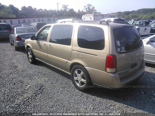 1GNDV23L25D184496 - 2005 CHEVROLET UPLANDER LS ოქროსფერი ფოტო 3