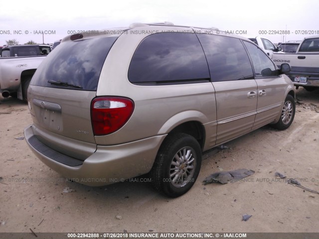 2C8GP64L92R797664 - 2002 CHRYSLER TOWN & COUNTRY LIMITED GOLD photo 4