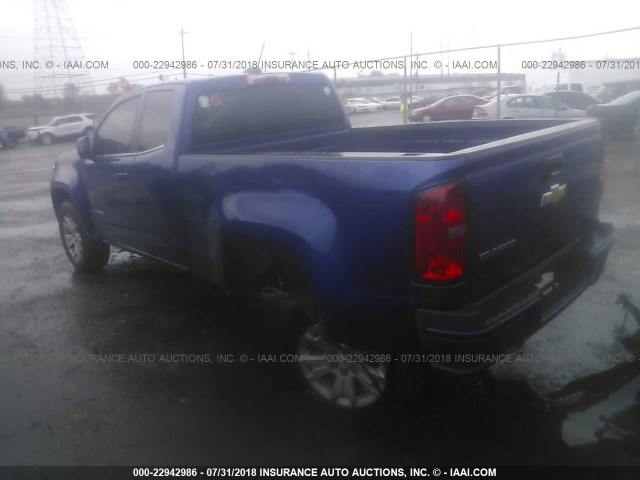 1GCHSBEA4F1274668 - 2015 CHEVROLET COLORADO LT BLUE photo 3