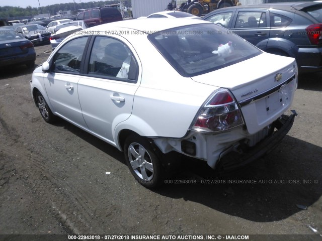 KL1TD5DE8BB128361 - 2011 CHEVROLET AVEO LS/LT 白色 照片 3