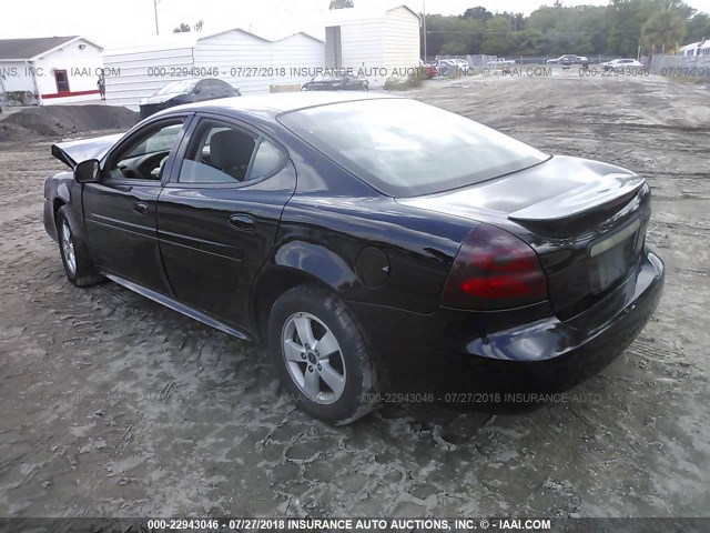 2G2WP522951314831 - 2005 PONTIAC GRAND PRIX BLACK photo 3