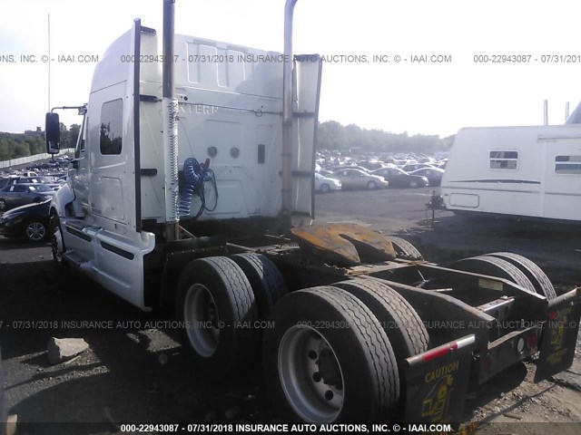 3HSCUAPR7BN222595 - 2011 INTERNATIONAL PROSTAR PREMIUM  WHITE photo 3