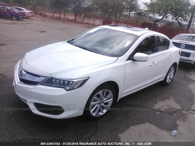 19UDE2F30HA003780 - 2017 ACURA ILX WATCH PLUS WHITE photo 2
