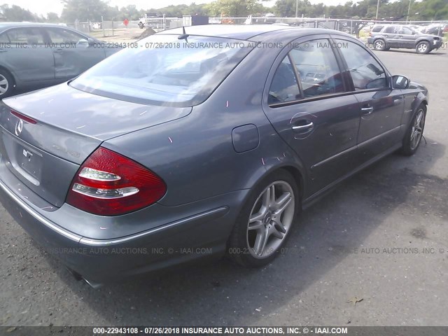 WDBUF76J45A747139 - 2005 MERCEDES-BENZ E 55 AMG ფერფლისფერი ფოტო 4