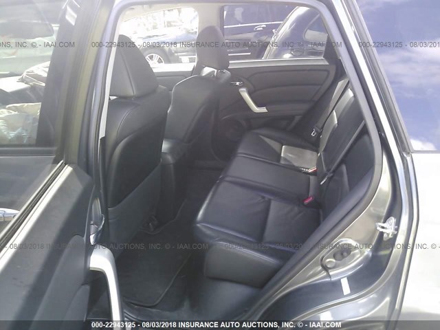 5J8TB18529A007747 - 2009 ACURA RDX TECHNOLOGY GRAY photo 8