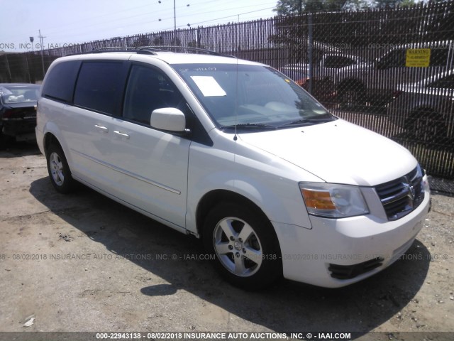 2D4RN5D1XAR120259 - 2010 DODGE GRAND CARAVAN SXT WHITE photo 1