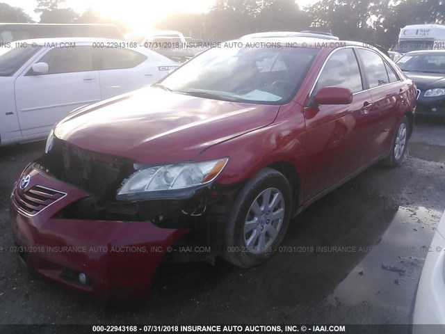 4T4BE46K59R110768 - 2009 TOYOTA CAMRY SE/LE/XLE RED photo 2