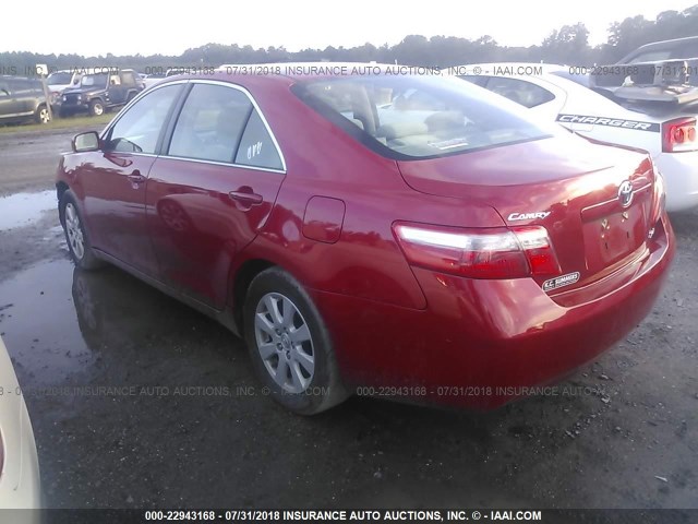 4T4BE46K59R110768 - 2009 TOYOTA CAMRY SE/LE/XLE RED photo 3