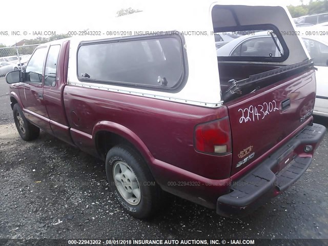 1GCDT19W7Y8283869 - 2000 CHEVROLET S TRUCK S10 RED photo 3