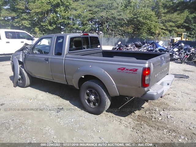 1N6ED26Y54C414721 - 2004 NISSAN FRONTIER KING CAB XE V6 GRAY photo 3