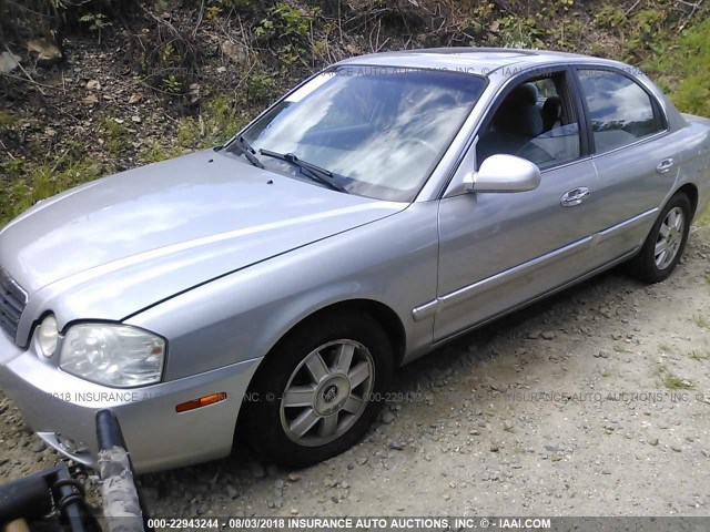 KNAGD126X65464187 - 2006 KIA OPTIMA LX/EX SILVER photo 2