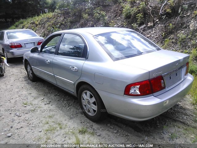 KNAGD126X65464187 - 2006 KIA OPTIMA LX/EX SILVER photo 3