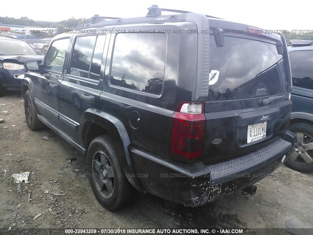 1J8HH48N96C226511 - 2006 JEEP COMMANDER 黑色 照片 3
