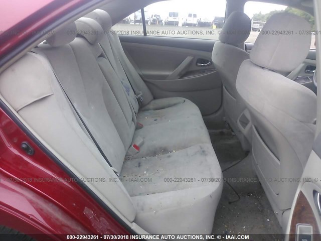 4T1BK3EKXBU613734 - 2011 TOYOTA CAMRY SE/LE/XLE წითელი ფოტო 8