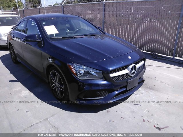 WDDSJ4EB9HN481734 - 2017 MERCEDES-BENZ CLA 250 Dark Blue photo 1