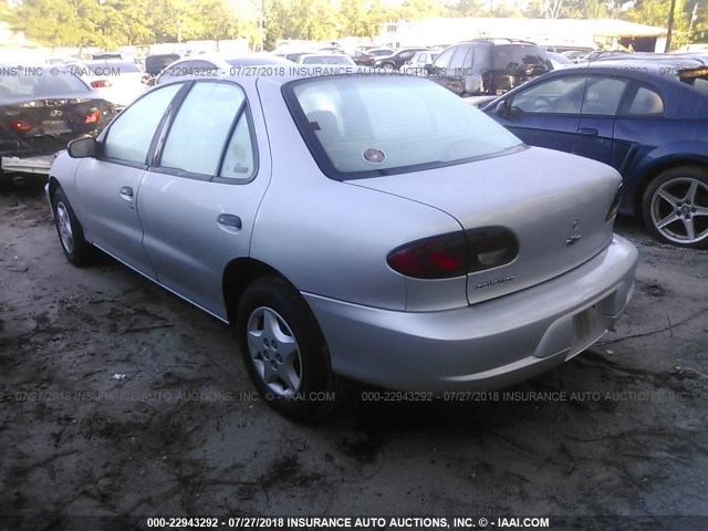 1G1JC524217240953 - 2001 CHEVROLET CAVALIER CNG SILVER photo 3