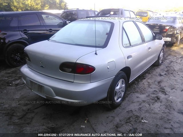 1G1JC524217240953 - 2001 CHEVROLET CAVALIER CNG SILVER photo 4