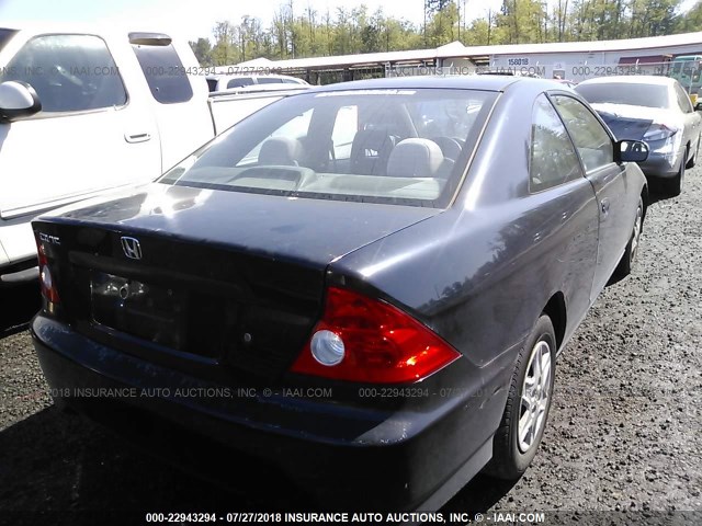 1HGEM21144L044599 - 2004 HONDA CIVIC DX VP BLACK photo 4