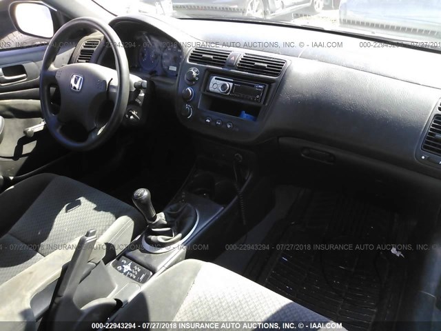 1HGEM21144L044599 - 2004 HONDA CIVIC DX VP BLACK photo 5